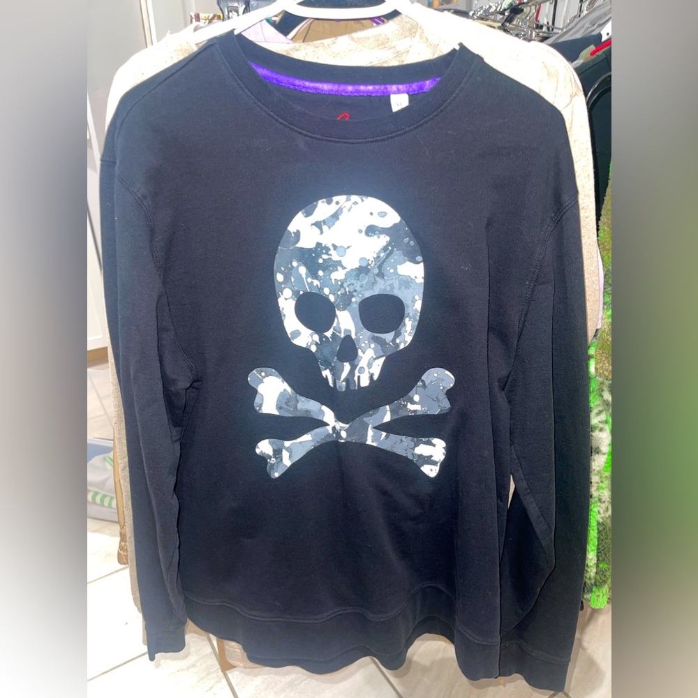 Robert Graham Men’s Long Sleeve KNOCKOUT Skull Shirt Size XL
